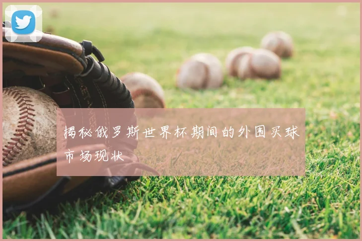 揭秘俄罗斯世界杯期间的外围买球市场现状